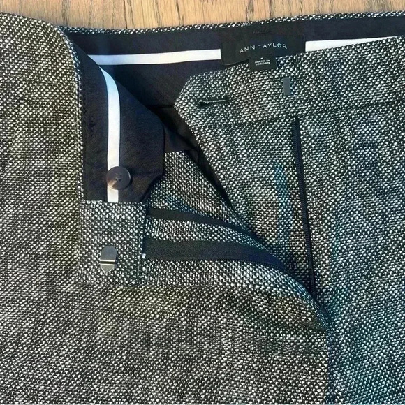 Ann Taylor Dress Pants Womens Flat Front Tweed Pants Size 8 - Picture 7 of 11